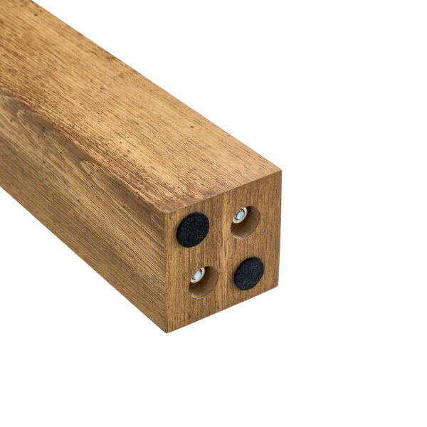 Table and chair set.A 49.6*30 Inch Transparent Tempered Glass Dining Table With Natural Wood Grain MDF Legs.Paired With 4 Black PU High Resilience Dining Chair with Walnut Color Metal Leg.