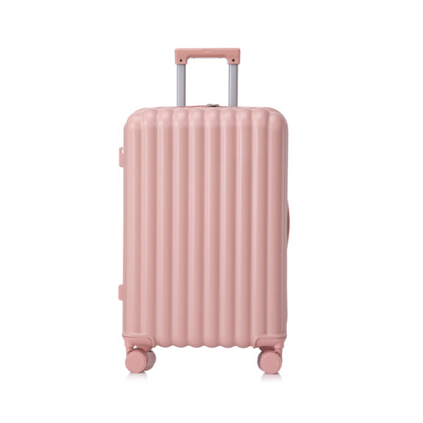20"/24"/28" 3 pcs/set in ABS Spinner Wheel Luggage, Carry on Suitcase, with Cup Holder & USB Port & Phone Holder (Pink)