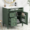 30'' Bathroom Vanity with Top Sink, Modern Bathroom Storage Cabinet with 2 Drawers and a Tip-out Drawer, Single Sink Bathroom Vanity