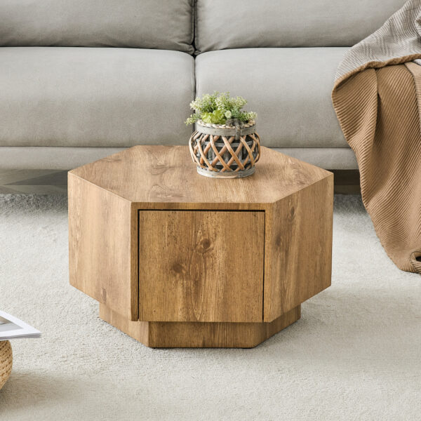 319b92753c42437baa9e1c3c6772368c_5c992496e5f38a52d675afafea36d5b0 Simple and Practical! MDF material hexagonal coffee table with drawers.Made of high-quality materials,Adopting a unique hexagonal design,simple and elegant without losing personality.