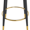 360 ° rotatable bar chair.Modern PU comfortable upholstered bar chair with smooth and beautiful black metal legs for dining room, kitchen, terrace and guest office chair.Set Of 2.W1151P153939