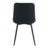 Extended Seat Cushion PU Dining Chair Set - Four Pieces.Smooth line design.Can integrate well into various modern home decoration styles.White and Black Splicing Colors.