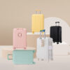 20"/24"/28" 3 pcs/set in ABS Spinner Wheel Luggage, Carry on Suitcase, with Cup Holder & USB Port & Phone Holder (Yellow)