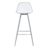 Modern and comfortable upholstered bar chairs, metal legs, small size bar chairs, suitable for part of the crowd, stylish design for dining room, kitchen, terrace and living room chairs.