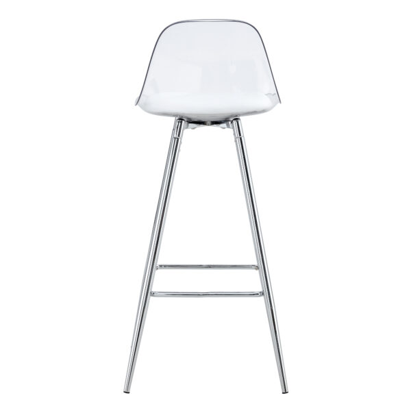 Modern and comfortable upholstered bar chairs, metal legs, small size bar chairs, suitable for part of the crowd, stylish design for dining room, kitchen, terrace and living room chairs.