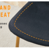 Luxury Simple Chair - Set of 4 BLACK Linen-Cotton Material High Resilience Dining Chair with Metal Golden Leg.Integral metal leg architecture,Suitable for various interior decoration styles.