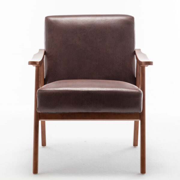 32dc561ff3d9484d9e3f065a1ada9c3b_0ec1dfec81edf03742e323e1cf2e0a1b Mid-Century Modern Chair, Living Room Chair with Solid Wood Frame, Accent Chair Extra-Thick Backrest, Wingback Chair for Bedroom, Reading Room, Living Room, Lounge Chair Indoor