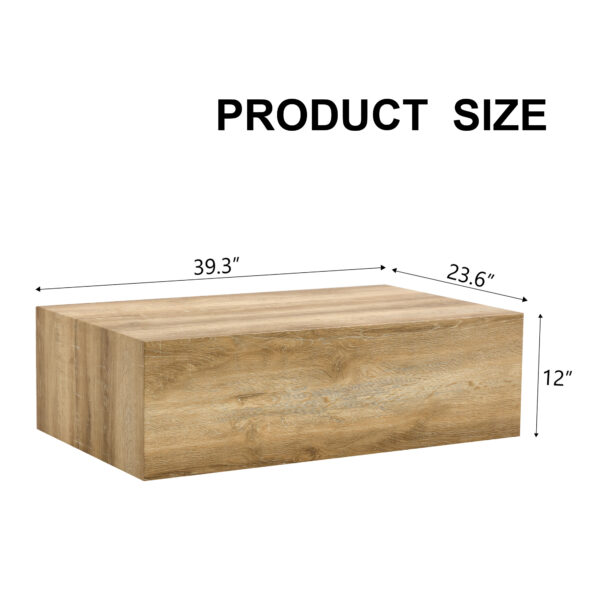 33f8bb4c5a3d4465a422bcd2b3716392_91a78faba5a2ed4f02558fc5691b5fce Elevate your living space with this modern MDF coffee table that showcases smooth, light wood color texture patterns. It is characterized by stylish design.39.3*23.6*12.W1151P187998