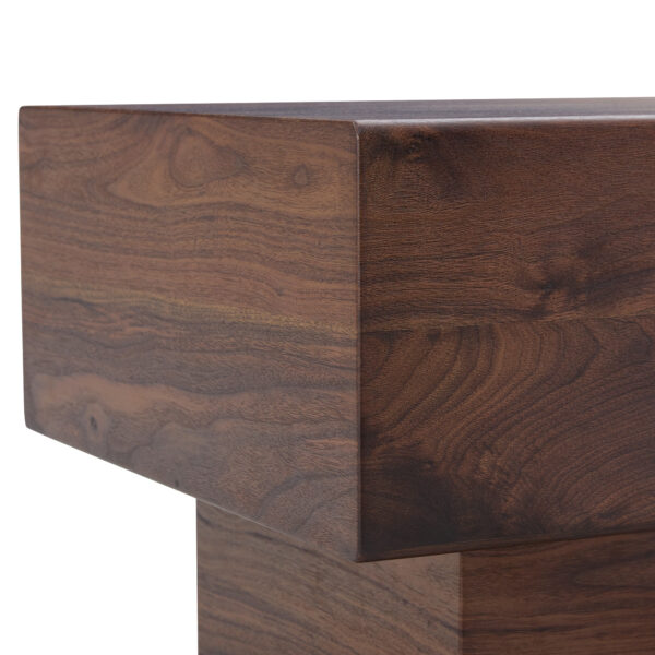 344a82996a0e48298ad8fac42bf57299_bf110998852225849e2f53818cbe1aef Modern Simple Walnut Colored Texture Sticker MDF Coffee Table - 43.3"x21.6"x17.2" Practical Model.Making it an ideal addition to any living room or apartment.