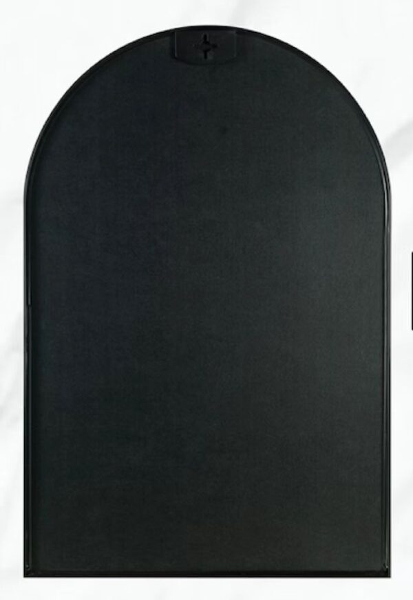 24x36 Inch Black Metal Framed Arched Bathrrom Mirror for Wall.(W2203134097)