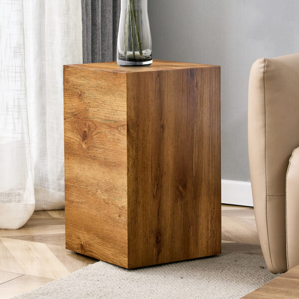 34b0485491fc4aff8368274f8fcd3376_c272c015c5013c1da9c1de00f28726ce Elevate your living space with this modern MDF coffee table that showcases smooth, Wood color texture patterns. It is characterized by stylish design.11.8*11.8*19.6 inch.W1151P147815