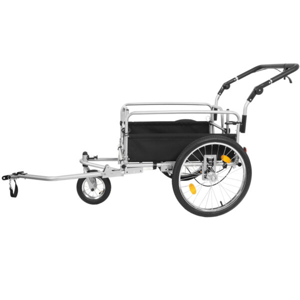 351a88c6fa674ea491d3ce949bbd379b_0199fc3b539ce0dbbf14f5be77681112 3-in-1 Heavy-Duty Bike Cargo Trailer – E-Bike Compatible Steel Frame, 110lb Capacity, Convertible Stroller & Pull Cart w/Suspension, 20" Wheels & Accessories