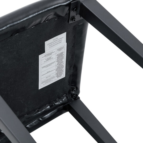 3550523aa34a4dad89562248185a1e57_58e56ee1fa767f411256c90288449a8f Two black PU dining chairs, simple and versatile, comfortable and accompanied. The exquisite and multifunctional dining chair has opened up a comfortable new experience. (2-piece set)