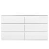 6 Drawer  Double Dresser for Bedroom Living Room Hallway,white