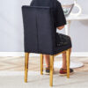 4 piece dining chairs.The gold metal legs complement the black velvet, showcasing a perfect blend of modern and classic elements.Suitable for various occasions such as kitchens,conference rooms, etc.