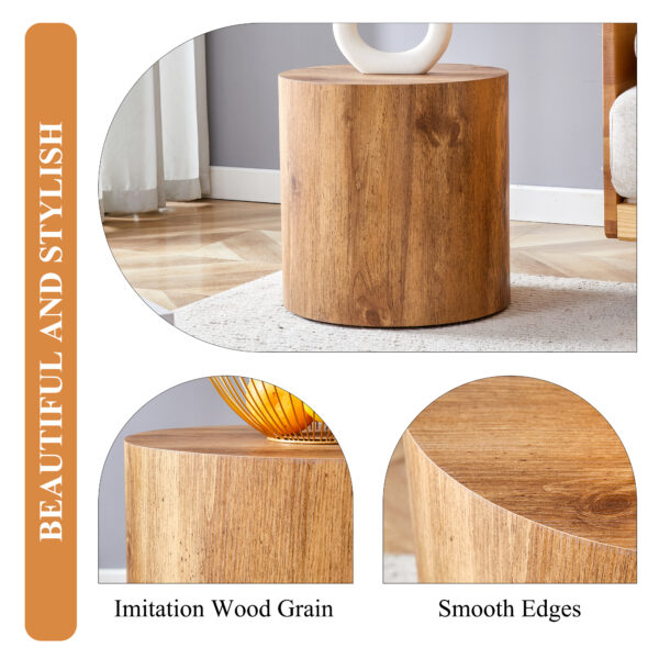 3871719b1d1f4868af0f87afe92c36df_e29b73038c92e584deeeb251bf472dec The cylindrical table with its patterned design can be easily integrated into a variety of interior styles, from coffee tables to small dining tables, workbenches or makeshift writing desks.