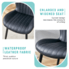 The Black Minimalist Ergonomic Dining Chair Comes In A Pack of 4, With A Comfortable Design Of Extended And Curved Seat Cushions, Unlocking A Comfortable And Minimalist New Sitting Posture.