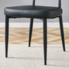 Black Minimalist Ergonomic Dining Chair, With A Curved Backrest For Comfortable Design,Unlocking A Comfortable And Minimalist New Sitting Posture. A Pack Of 4.Available In Black And White.