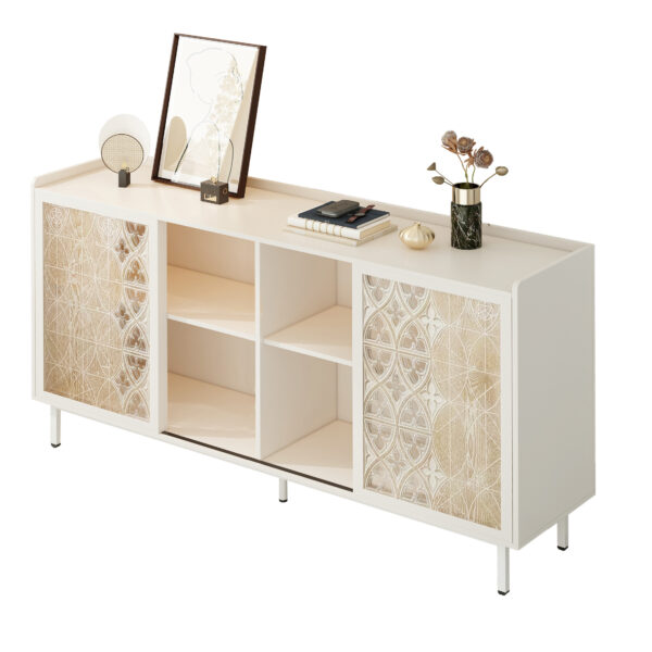 39cdf04038b84a3a8eae7037e7c04eb9_d3c91b7bb54a060a2e5b8382e4e3cae8 Sicotas Mid Century Sideboard Storage Rustic Sliding Door Solid Wood Cabinet for Living Room Decorative TV Buffet and Storage for TV Stand,Sideboards,Accent Cabinets