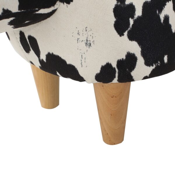 3a326843d93749548f413e8f30ed9ced_578f35c9db7b0fafaad5bbbf561c76fc Black and White Cow-Shaped Ottoman, Modern Ottoman, Modern Accent Stool Home Decor, Suitable for Living Room, Bedroom, Porch, Garden, Backyard, Balcony