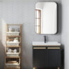24x36 Inch Silver Metal Framed Rectangular Bathrrom Mirror for Wall.(W2203P156434)