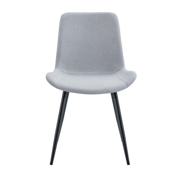 3c1e2ee9647d46d0bd8af2e07bec3dd8_b0360298f0e5b820ad9dd35e82b28d8e Comfortable Linen-Cotton Dining Chair Set - Six Pieces in Light Gray.Integrated Seat and Backrest,Linen-Cotton Material,Curved Widened Cushion Design For More Comfort.