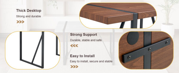 3d240c2def1849d4b4ab360e323d65f9_f191d76447ba8170a2ec33d300142b4f Table and chair set. A minimalist retro rectangular dining table with a specially textured top and black metal legs, paired with 4 soft chairs and black metal legs, showcases a beautiful home style.
