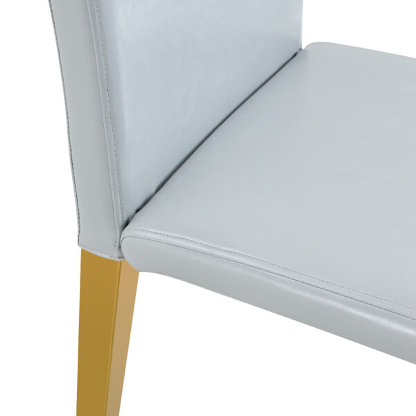 3d5f5703fb9044e2ab714e03ac83394a_9c1567af1c210de18d1f6861f4ae48fe Four Light Gray PU dining chairs, simple and versatile, comfortable and accompanied. Exquisite and versatile dining chairs unlock a comfortable new experience.(Set of 4)