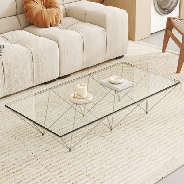 3db96cb0ecac4d1ba0418016c4313bbd_ef238560fa8680f5817c62406754978e ONLY Separate Glass Tabletop.24*48 inch Rectangular heat-resistant Transparent Tempered glass Tabletop.Suitable for various occasions such as kitchens and restaurants.Transparent,24*48*0.31 inch.