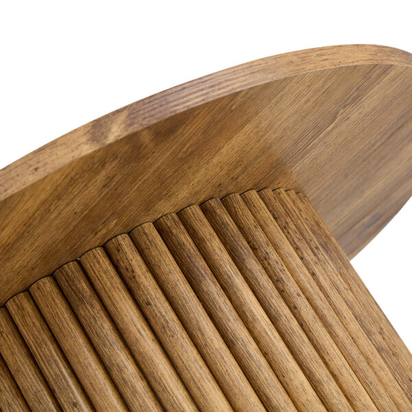3dba63e2df53485289c0da44b92df932_5e948ae56811707b68b26bb37b30efd2 A modern circular coffee table with a diameter of 27.5 inches interprets home aesthetics and practicality. MDF material,cylindrical table leg design.Becoming the visual focal point of home decoration.