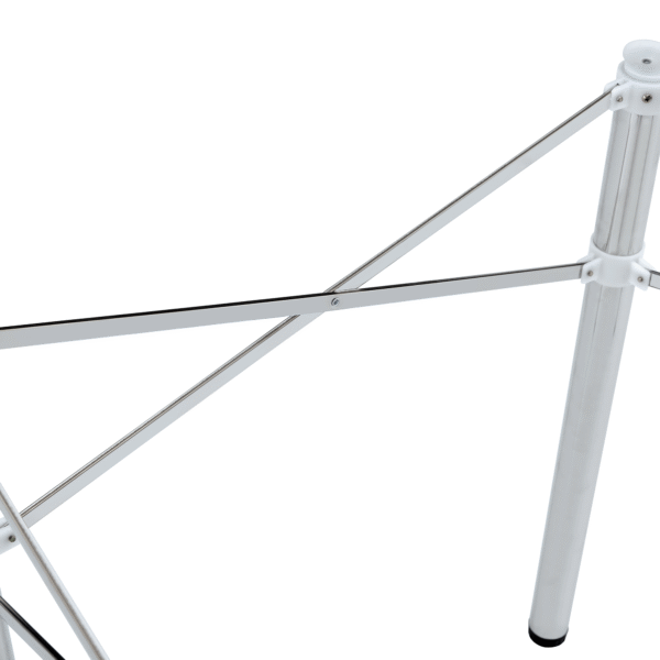 3e3ac1efe214458fa5a6fa5ade1668dc_3b08e3183fac96453154c3b2337e8f50 Only Table Leg.Simple Silver Stainless Steel Folding Table Frame - Multifunctional, Space-Saving.Folding Table Frame,Silver Stainless Steel Material,5.5*5.5*28.7~26.3*26.3*28.7 Inch.
