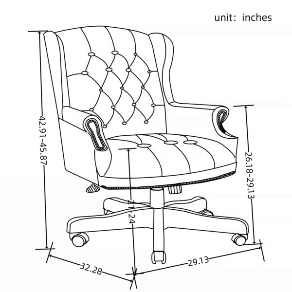 3e6b60e098444857921ff5b75932dadb_20221102_602b66b42ee06b68767100007477b553 Executive Office Chair - High Back Reclining Comfortable Desk Chair - Ergonomic Design - Thick Padded Seat and Backrest - PU Leather Desk Chair with Smooth Glide Caster Wheels, 1 Pack Black