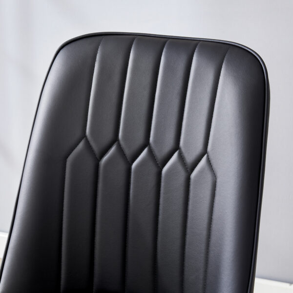 3f06b55f12ec43f19b15305683b1908f_f958b289d0fdd02e234a7478b6074939 Table and chair set.63*31.4 Inch Luxurious Cold Jade Sintered Stone Dining Table Set - 4 Black Chairs With Silver Metal Legs.Modern Light Luxury.Perfect For Dinner Room,Meeting Room,Kitchen,etc.