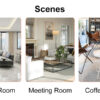 A modern and practical white coffee table. The double layered coffee table is made of MDF material,. Suitable for living room, bedroom, and study. CT-16