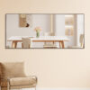 Fourth generation solid wood frame long mirror, dressing mirror, bedroom foyer, decorative mirror, clothing store, floor to ceiling mirror, wall mounted. 71 "* 31.4"