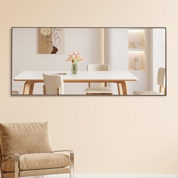 3f440528659b4439b2be599edbf73a69_20240315_70e13be83e52864df31121bf01427efb Fourth generation solid wood frame long mirror, dressing mirror, bedroom foyer, decorative mirror, clothing store, floor to ceiling mirror, wall mounted. 71 "* 31.4"