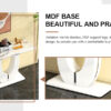 Modern Simple Glossy White Rectangular Counter Bar Table 47.24" x 18.11" x 29.52" For Living Room Bedroom Bedside Entrance House Balcony Office Bathroom. BT-1280