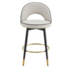 360 ° rotatable bar chair.Modern PU comfortable upholstered bar chair with smooth and beautiful black metal legs for dining room, kitchen, terrace and guest office chair.Set Of
2.W1151P153940