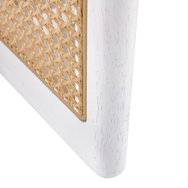 3fe764f31fb848229f264de07e052956_20231205_429e6894abb5170ffb7f7923eb021fc0 Chinese style white solid wood and imitation rattan coffee table, rectangular solid wood coffee low table, small living room coffee table