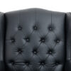 Executive Office Chair - High Back Reclining Comfortable Desk Chair - Ergonomic Design - Thick Padded Seat and Backrest - PU Leather Desk Chair with Smooth Glide Caster Wheels, 1 Pack Black