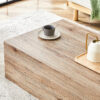 Light Wood Texture MDF Coffee Table - Simple Modern Style.Modern MDF coffee table with wood texture pattern -39.3x23.6x11.8 inches - stylish and durable design.