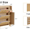 Modern minimalist storage cabinet, Japanese rattan shoe cabinet, bed top cabinet, small home furniture. Suitable for corridors and living rooms.    W115170127