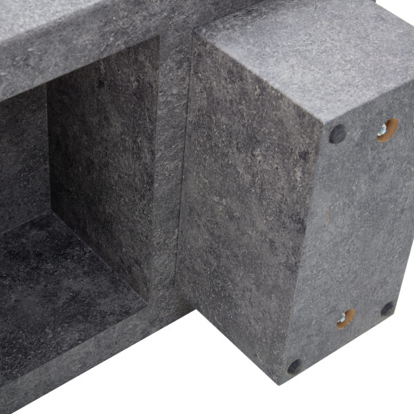 41a30fb9a54f47dbaaea32bd0dbea7a3_f4679a9a8203c1a0369a730ad6895852 Modern Simple Gray Texture MDF Coffee Table - 43.3"x21.6"x17.2" Practical Model.Making it an ideal addition to any living room or apartment.