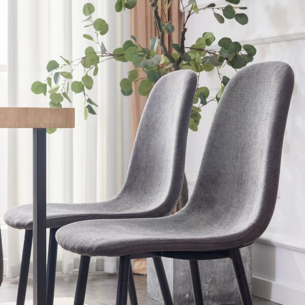 41d25def82874ef2b3ede8ef6dae07ad_20220817_8ea53a54cdcb699a8951042abc41060f Dining Chairs Set of 4, Modern Mid-Century Style Dining Kitchen Room Upholstered Side Chairs. Accent Chairs with Soft Linen Fabric Cover Cushion Seat and Black Metal Legs.W115149080.