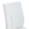 Set of 4 dining chairs, white dining chair set, PU material high backrest seats and sturdy leg chairs, suitable for restaurants, kitchens, living rooms