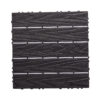76-Pack 11.42"x11.42" Interlocking Deck Tiles - 68.80 Sq.Ft 3D Wood Grain Plastic Flooring for Outdoor Use , Waterproof & Moisture-Proof Patio Tiles , All-Weather Use & Easy Snap-Together Installation
