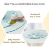 Double layer rotatable round glass.The rotatable design makes it more convenient to retrieve and place items.The upper glass has a diameter of 24 inches, while the lower glass15 inches.