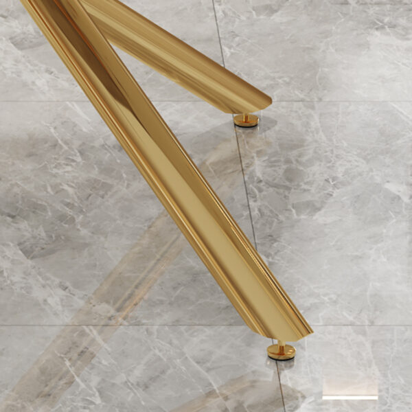 42c4720c471e475b8b39a63684e5b4d2_601aff37e36794b96934a7c693b82b7f Large modern minimalist rectangular dining table with 0.39 "imitation marble tabletop and golden metal legs, suitable for kitchen, dining room, living room, conference room, and banquet hall 1537