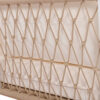 TREXM 1-Piece Woven Rope Outdoor Swing Sofa with Soft Cushions Seating 2 for Patio, Courtyard and Balcony (Beige)