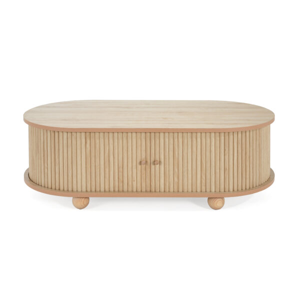 453c5c5555ad48c6981003920dc68b13_ffb1a7482aa29c34b77ae1dba3de7cb9 MDF ELEGANT LONG OVAL STORAGE SIDE TABLE WITH RETRO CHARM, NATURAL COLOR